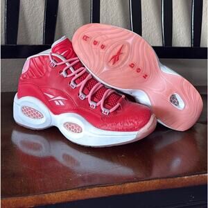 Reebok Question Mid “Scarlet” Valentine’s Day Size 8